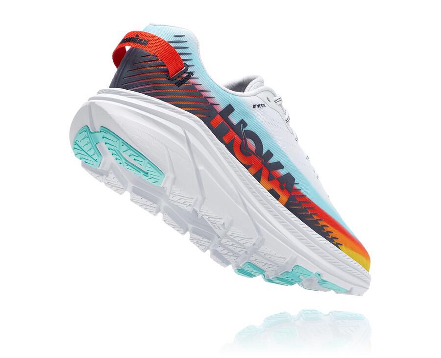 Hoka One One Ironman Rincon 2 Löparskor Dam - Vita/Blå - OPDEW-5381